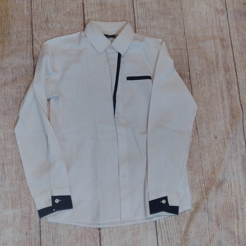 Euro Boys white button-down shirt size 10